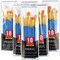 Acrylic Paint Brush Set, 6 Packs / 60 pcs Nylon Hair Brushes for All Purpose Oil Watercolor Painting Artist Professional Kits